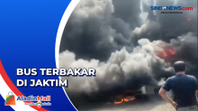 Bus Terbakar di Jaktim, Diduga Korsleting Listrik pada Mesin