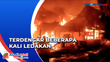 Toko Swalayan Terbakar Hebat di Tambun Bekasi