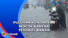 Nekad Lintasi Banjir, Puluhan Kendaraan Mogok di Jalan Ceger Raya Banten