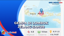 Gempa Guncang Lombok Jelang Sahur, Magnitudo 4,8