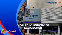 Apotek di Surabaya Kebakaran, Petugas Damkar Sempat Kesulitan Memadamkan Api