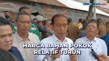 Harga Bahan Pokok Relatif Turun, Jokowi Sebut Pasokan Barang Lancar
