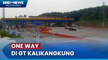 One Way Diberlakukan, GT Kalikangkung Tutup Jalur dari Semarang ke Jakarta