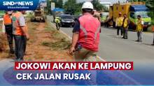 Sejumlah Jalan Rusak di Lampung Diperbaiki Jelang Kunjungan Jokowi