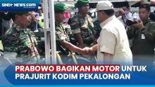 Menhan Prabowo Bagikan 110 Motor untuk Babinsa di Pekalongan