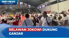 Dukung Ganjar Pranowo, Ribuan Relawan Jokowi Padati Gedung Basket SUGBK