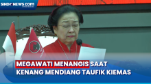 Kenang Mendiang Taufik Kiemas, Megawati Menangis saat Tutup Rakernas PDIP