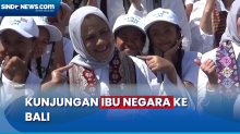 Kunjungan ke Bali, Iriana Joko Widodo Bermain Bersama Anak-Anak SD di Gianyar