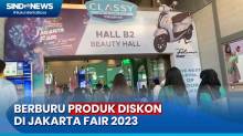 Jakarta Fair Kemayoran 2023 hadir dengan beragam diskon, Selasa (27/6)