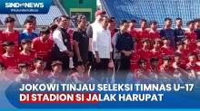 Presiden Jokowi Tinjau Seleksi Timnas U-17 di Stadion Si Jalak Harupat