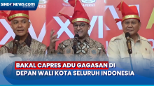 3 Bakal Capres Adu Gagasan di Depan Wali Kota Seluruh Indonesia