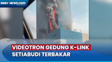 Kebakaran Videotron, Asap Membumbung Tinggi di Gedung K-Link Setiabudi