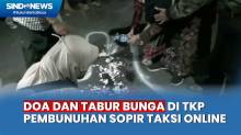 Komunitas Sopir Tabur Bunga di TKP Pembunuhan Driver Taksi Online Semarang