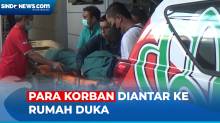 Kecelakaan KA Tabrak Mobil di Jombang, Ambulans Antar 5 Korban Tewas ke Rumah Duka
