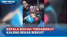 Petugas Damkar Lepaskan Kaleng Biskuit yang Jepit Kepala Bocah di Tasikmalaya