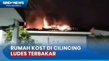 Diduga Korsleting Listrik, Rumah Kost di Cilincing Jakarta Utara Ludes Terbakar