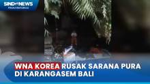 Ngaku Dapat Bisikan Gaib, WNA Asal Korea Rusak Sarana Pura Goa Raja Besakih di Bali