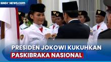 Ucapkan Ikrar Putra Indonesia, Presiden Jokowi Kukuhkan Paskibraka Nasional