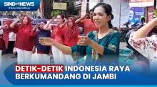 Momen 2 Pengamen Ikut Hormat di Simpang Empat Jambi saat Indonesia Raya Berkumandang