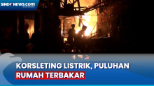 Diduga akibat Korsleting Listrik, Puluhan Rumah di Tambora, Jakarta Barat Terbakar