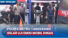 Gelar Uji Emisi, Sejumlah Kendaraan Dinas Polres Metro Tangerang Kota Tak Lolos Uji