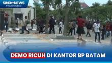 Demo di Kantor BP Batam Ricuh, Polisi Amankan Puluhan Orang