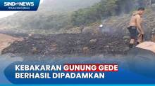 Update! Kebakaran di Gunung Gede Pangrango Berhasil Dipadamkan
