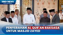 Jokowi Serahkan Al-Quran Raksasa ke Masjid Zayed Solo