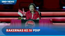 Hadiri Rakernas ke-IV PDIP, Jokowi dan Maruf Amin Duduk Mengapit Megawati