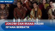 Jokowi dan Iriana Hadiri Istana Berbatik di Depan Istana Merdeka