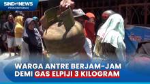 Gas Elpiji 3 Kilogram Langka, Warga Kota Makassar Rela Antre Berjam-jam