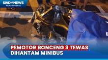 Naas! Pemotor Bonceng 3 di Jakpus Tewas Dihantam Minibus