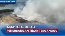 Bali Diselimuti Asap Tebal Akibat Kebakaran TPA Suwung, Penerbangan Pesawat Komersil Tak Terganggu