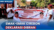 Deklarasikan Gibran jadi Cawapres Prabowo, Ratusan Emak-Emak Keliling Kampung di Cirebon