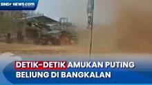 Detik-Detik Pusaran Angin Puting Beliung Robohkan Tenda Maulid Nabi di Bangkalan