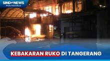 Kebakaran Hanguskan 14 Ruko di Tangerang, Warga Panik Berlarian