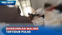 Polisi Bangunkan Maling Tertidur Pulas di Kamar Pemilik Rumah di Pademangan