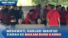 Megawati Ziarah ke Makam Bung Karno Bersama Ganjar-Mahfud MD