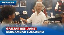 Datang ke Pameran Urban Sneakers Society, Ganjar Beli Jaket Bergambar Soekarno