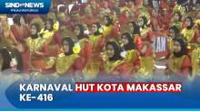 HUT Kota Makassar ke-416, Ribuan Warga Pamer Kreativitas Lewat Karnaval