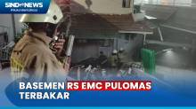 Basemen di RS EMC Pulomas Terbakar, Diduga akibat Percikan Api Pengelasan Lift Barang