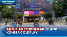 Mengintip Suasana GBK Jelang Konser Coldplay, Penggemar Antri Sejak Pagi