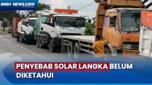 Puluhan Truk Antre Solar hingga Mengular ke Jalan Raya Jalur Trans Sulawesi