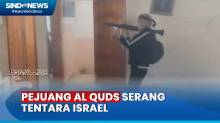 Aksi Herok Pejuang Al Quds Palestina Menghadang Pasukan Israel di Jalanan Kota Gaza