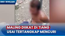 Tertangkap Mencuri, Maling Diikat dan Dihajar Warga di Cirebon