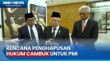 Bertemu Wapres Maruf, PM Malaysia Anwar Ibrahim Janji Hapuskan Hukum Cambuk untuk PMI