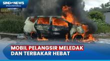 Mobil Pelangsir Meledak dan Terbakar Hebat di Palangka Raya Usai Mengisi BBM di SPBU