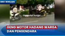 Geng Motor Hadang Warga dan Pengendara dengan Senjata Tajam di Jakarta Utara