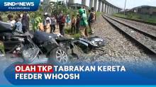 Tabrakan Kereta Feeder Whoosh dengan Minibus, Polisi Olah TKP di Bandung Barat