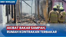 Akibat Pembakaran Sampah, 8 Rumah Kontrakan di Jakarta Timur Terbakar